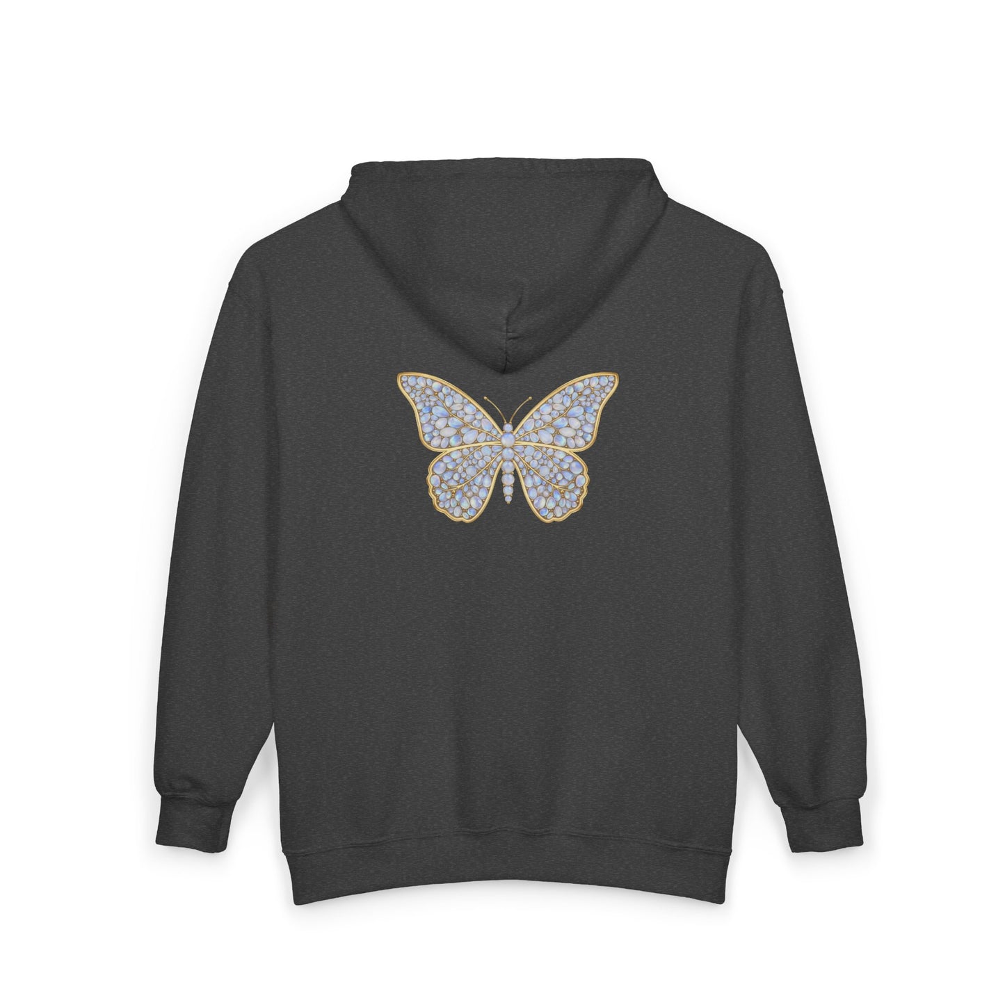 June Moonstone Zip Sweatshirt Butterfly - Balance, Hope, Abundance