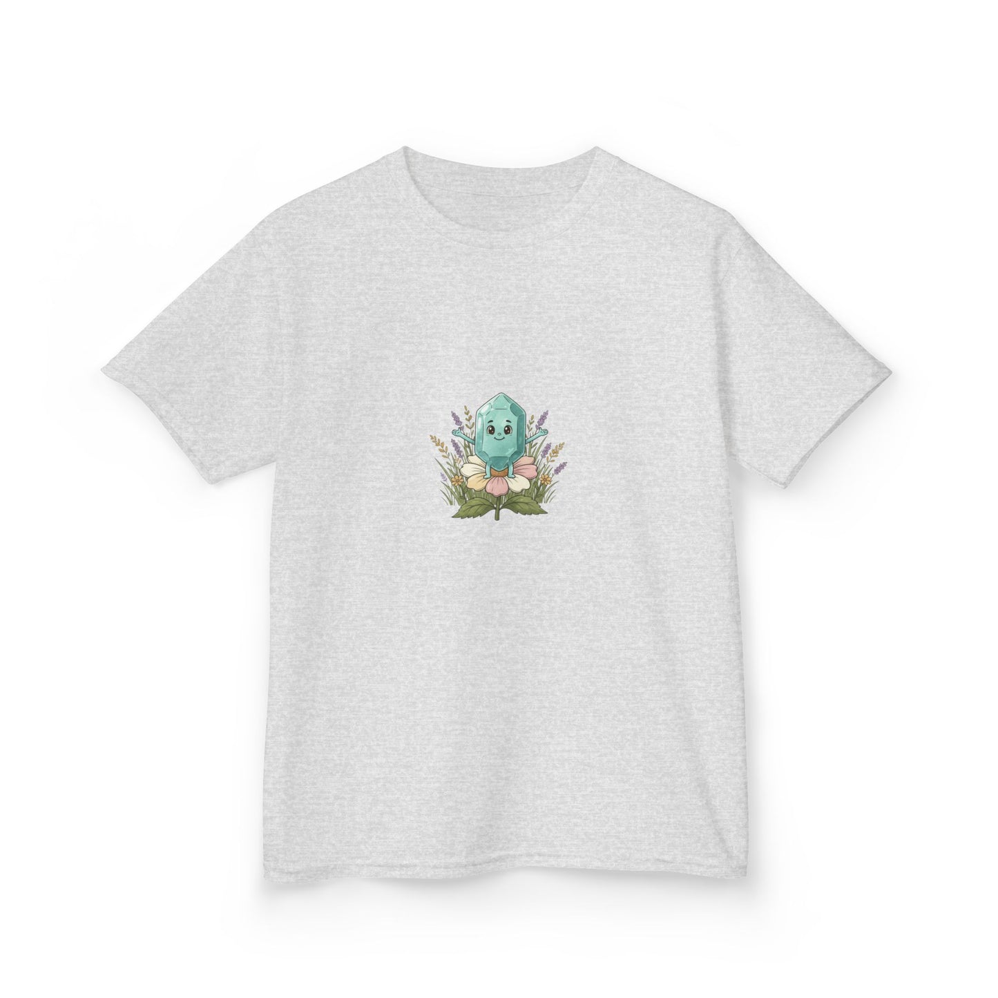 March Aquamarine Kids Heavy Tee — Courage, Balance, Clarity,