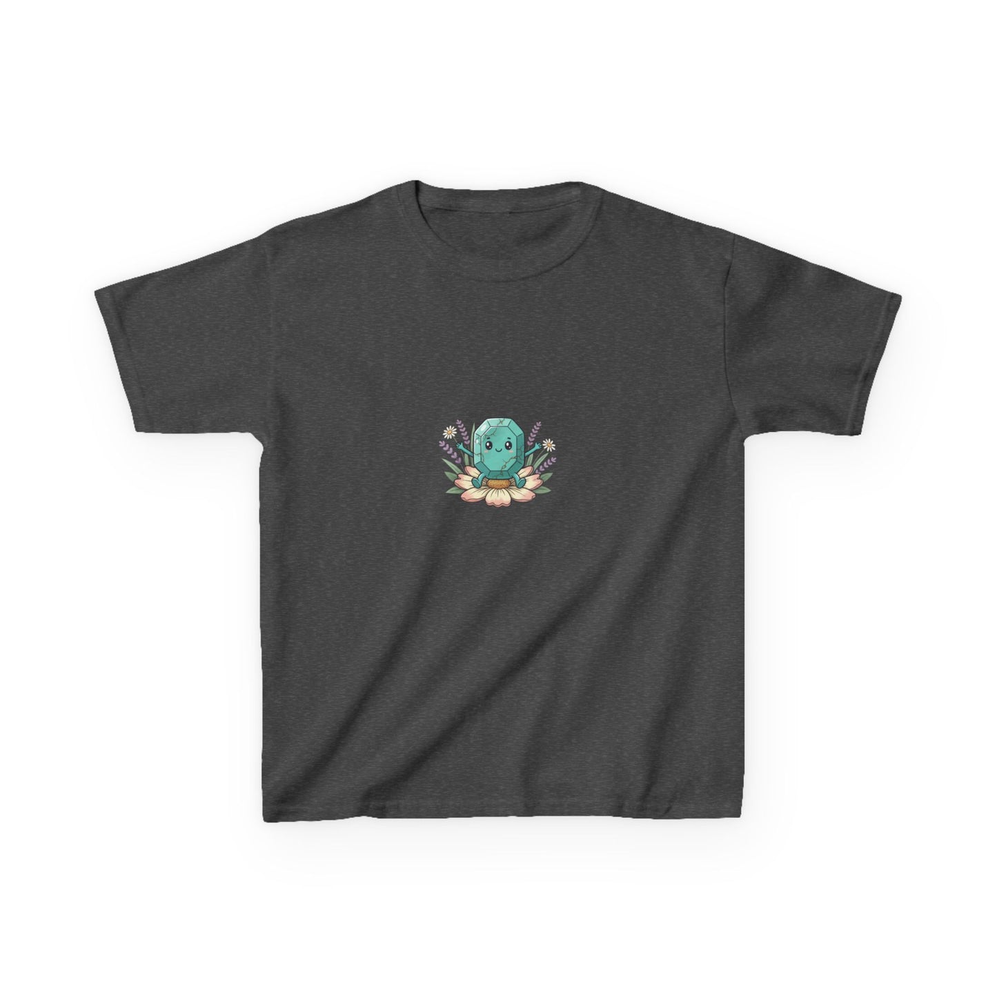 December Turquoise Kids Heavy Tee - Peace, Protection, Luck