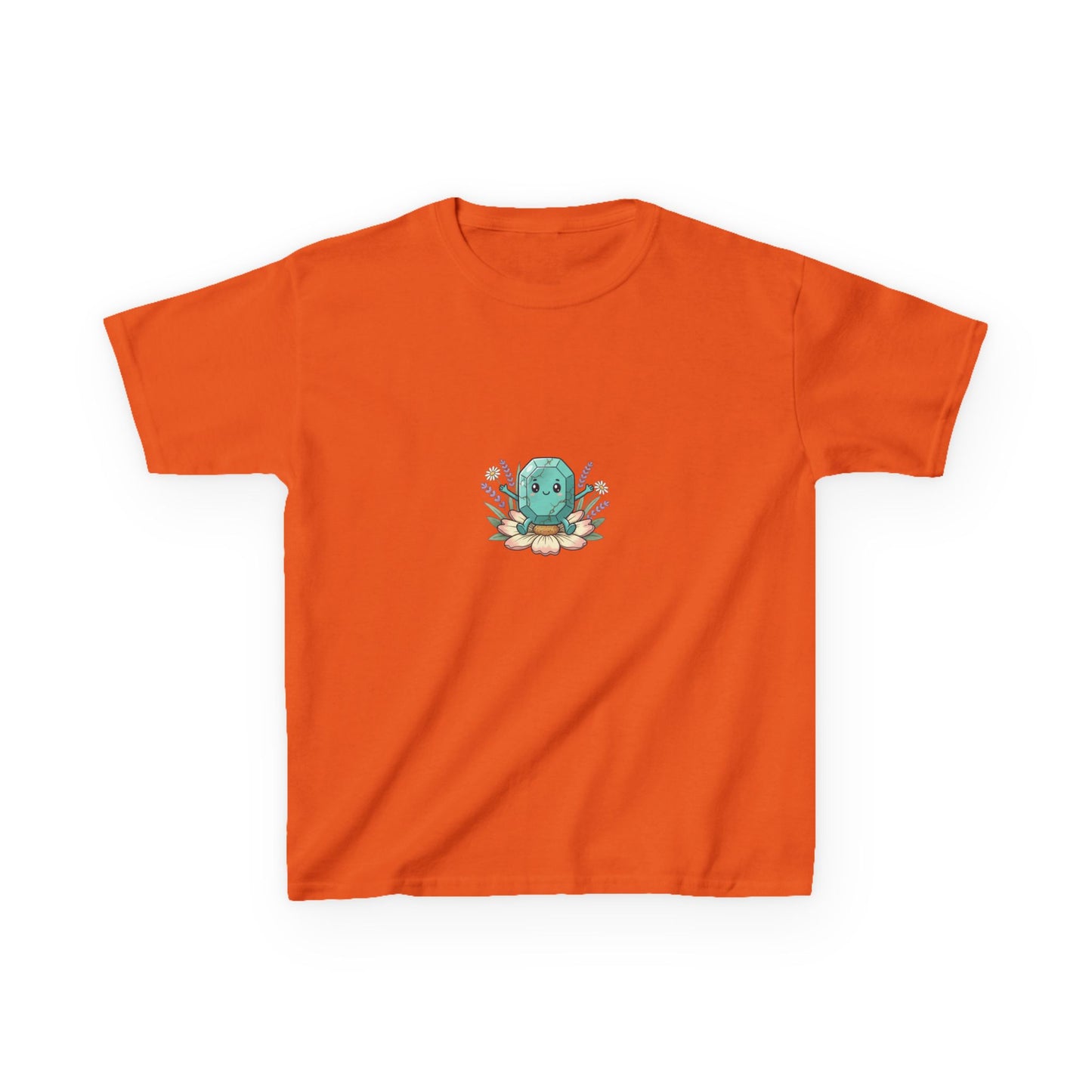 December Turquoise Kids Heavy Tee - Peace, Protection, Luck