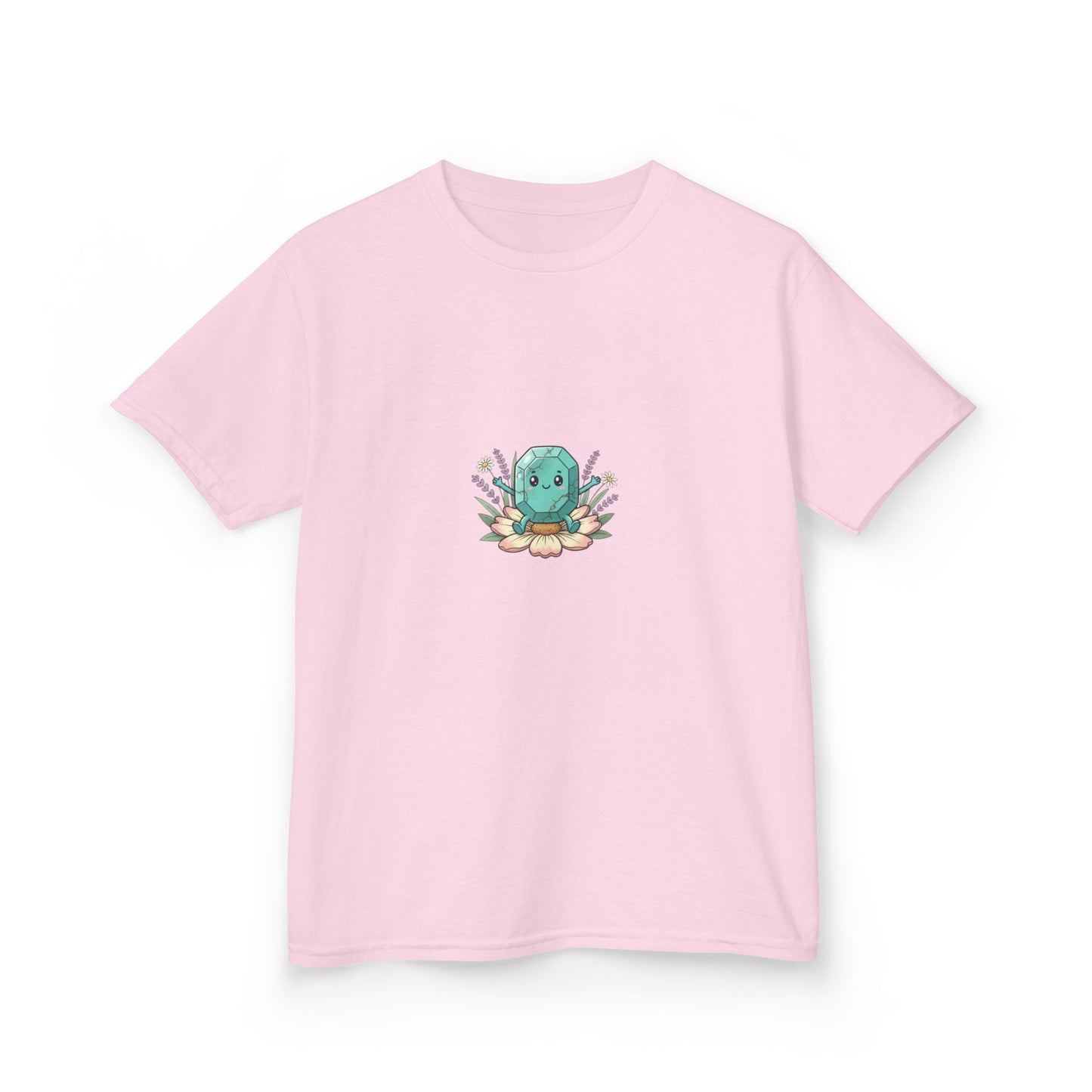 December Turquoise Kids Heavy Tee - Peace, Protection, Luck