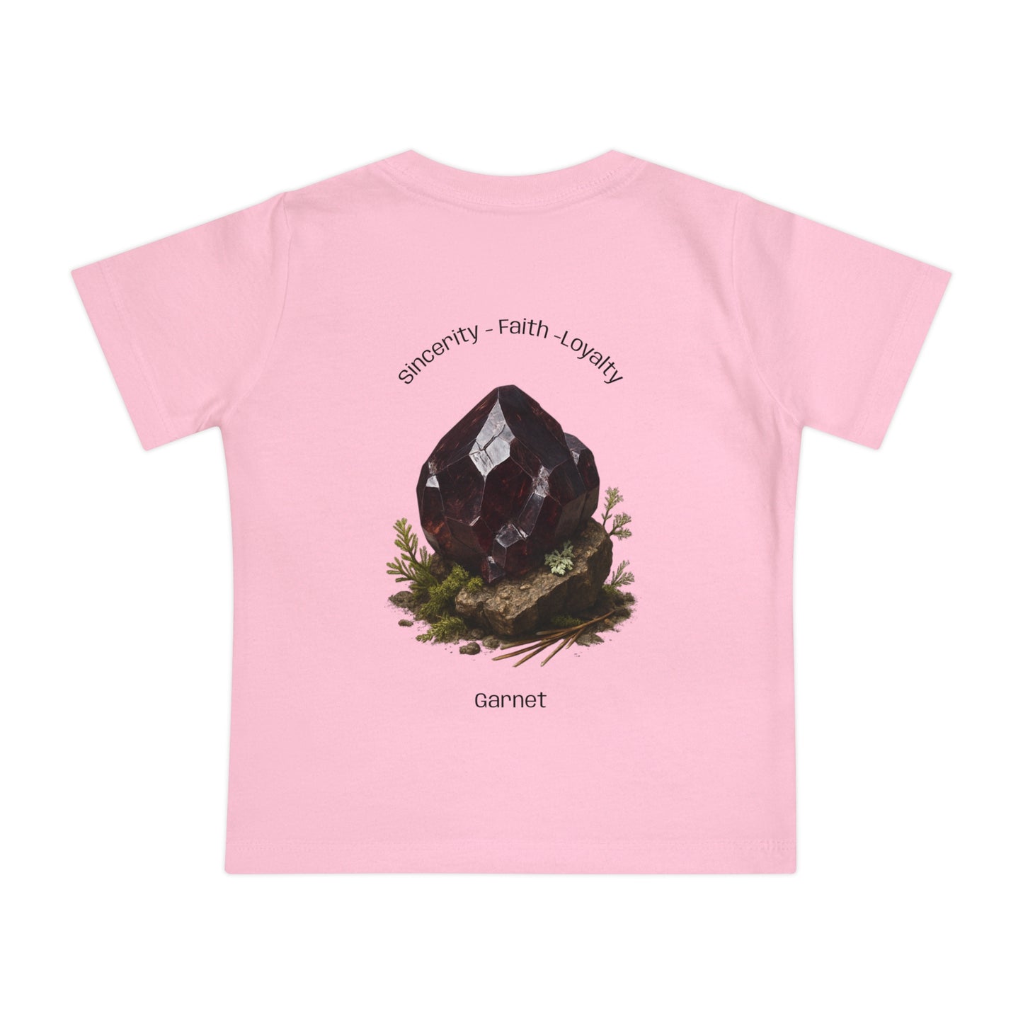 Baby January Birthstone Garnet Tee - Sincerity, Faith, Loyalty