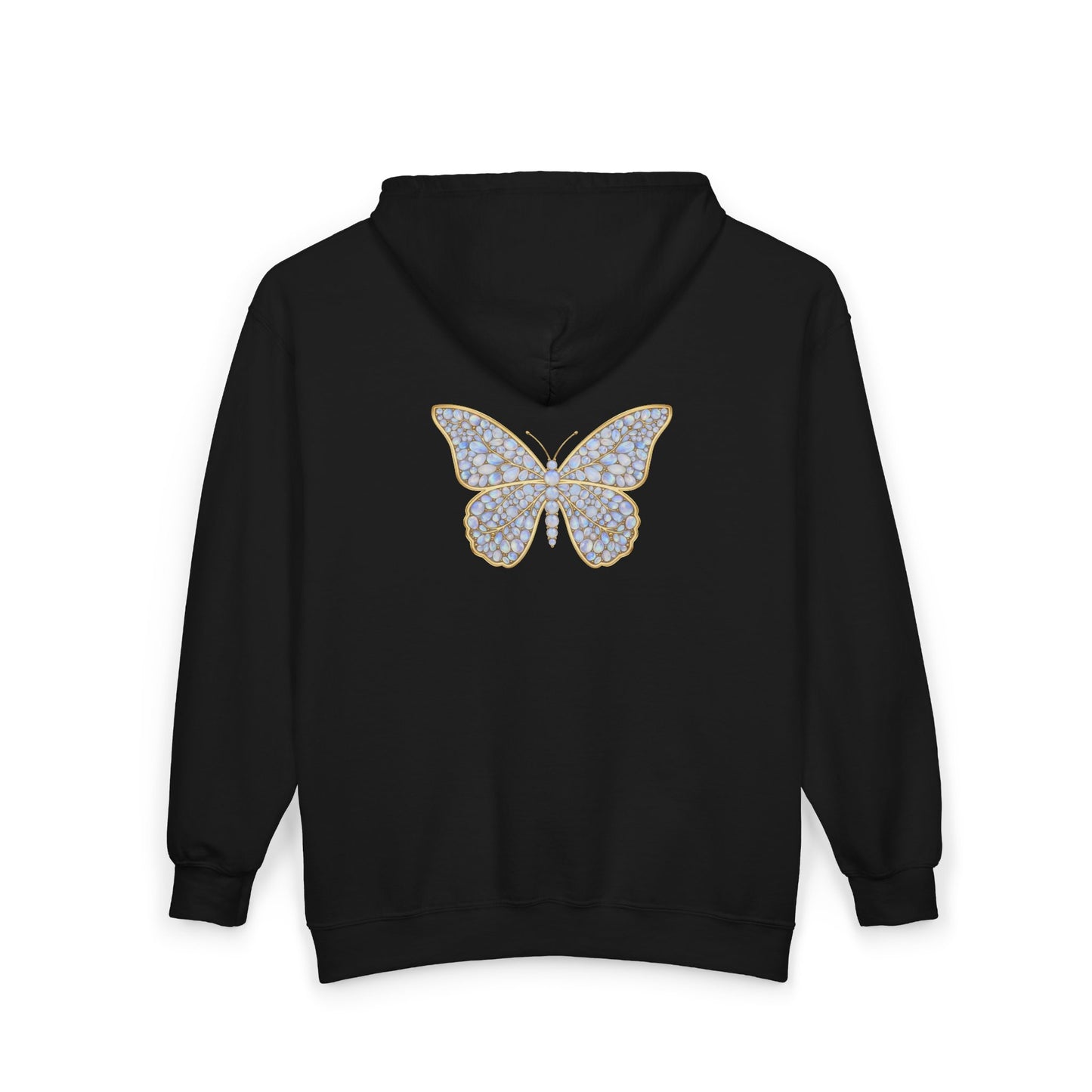 June Moonstone Zip Sweatshirt Butterfly - Balance, Hope, Abundance