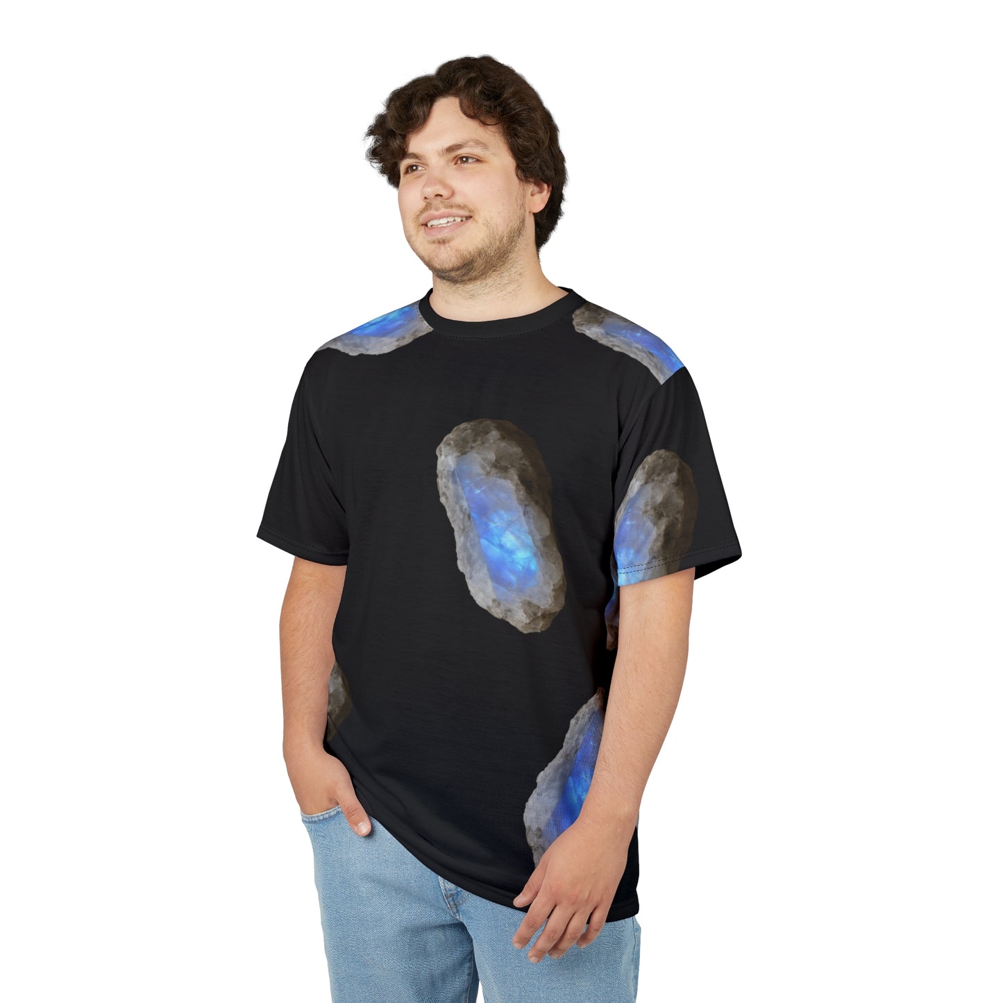 Tee Moonstone Natural Graphic - Balance, Intuition, New Beginnings