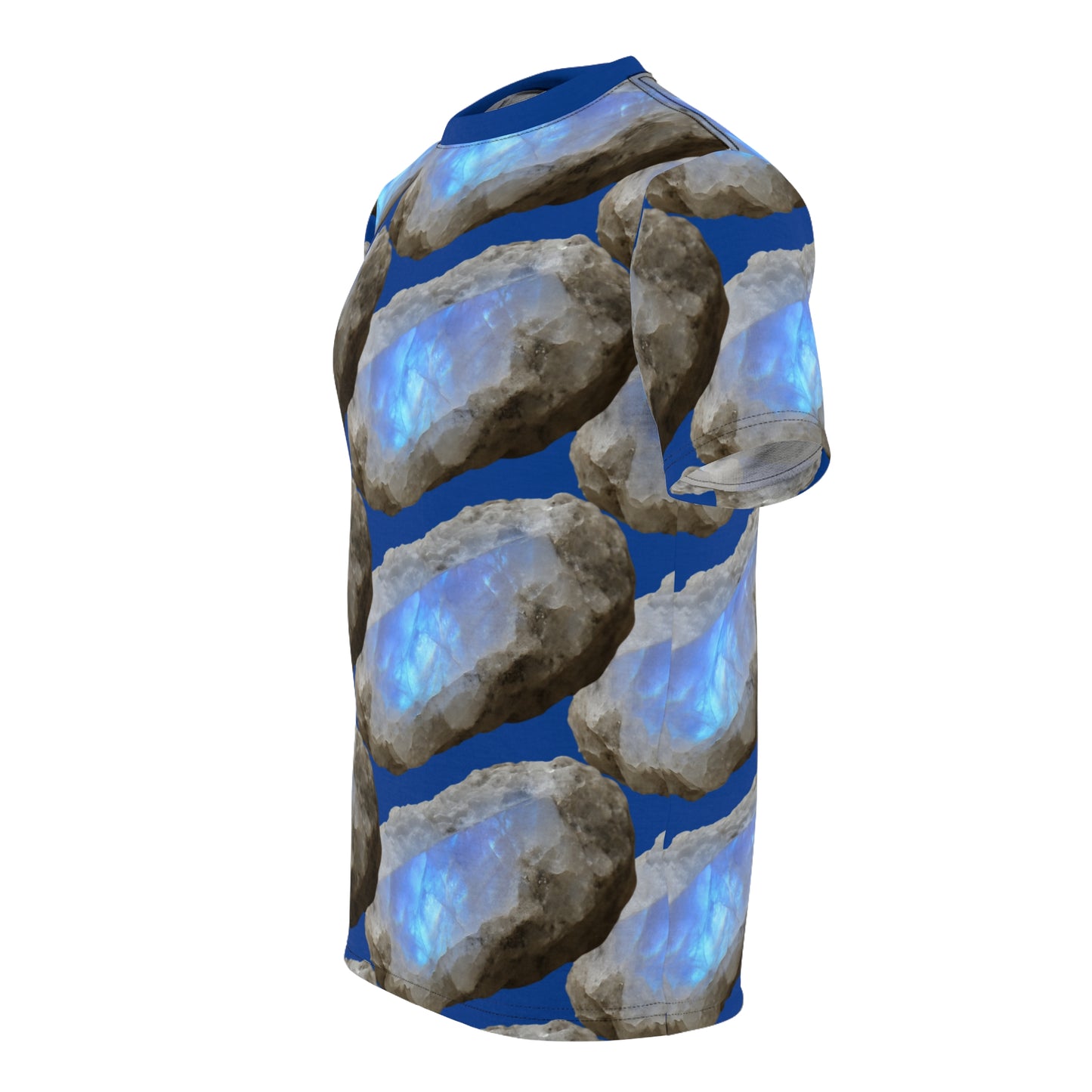 Tee Moonstone Natural Dark Blue Graphic -  Balance, Intuition, New Beginnings