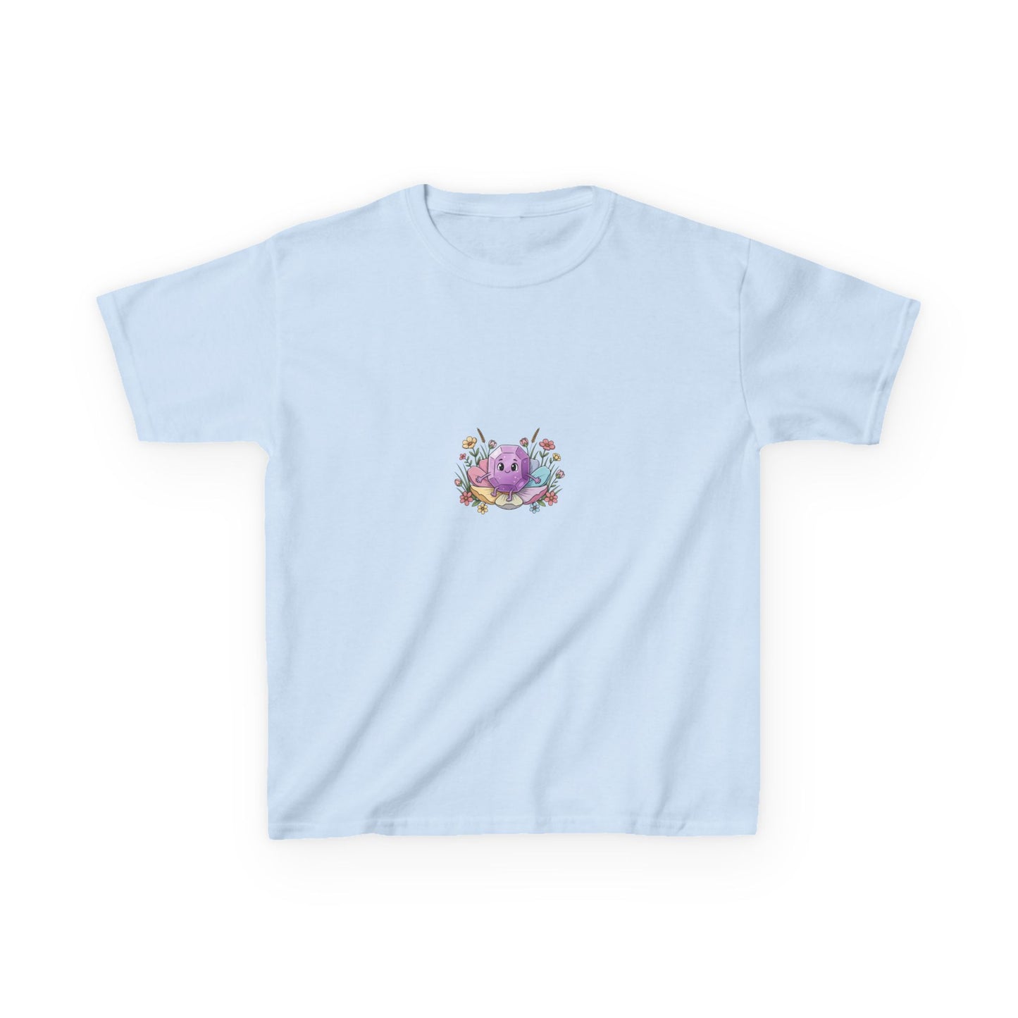 February Amethyst Kids Heavy Tee — Sincerity, Faith, Loyalty