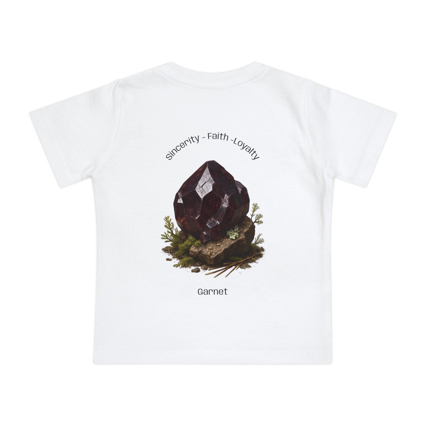 Baby January Birthstone Garnet Tee - Sincerity, Faith, Loyalty