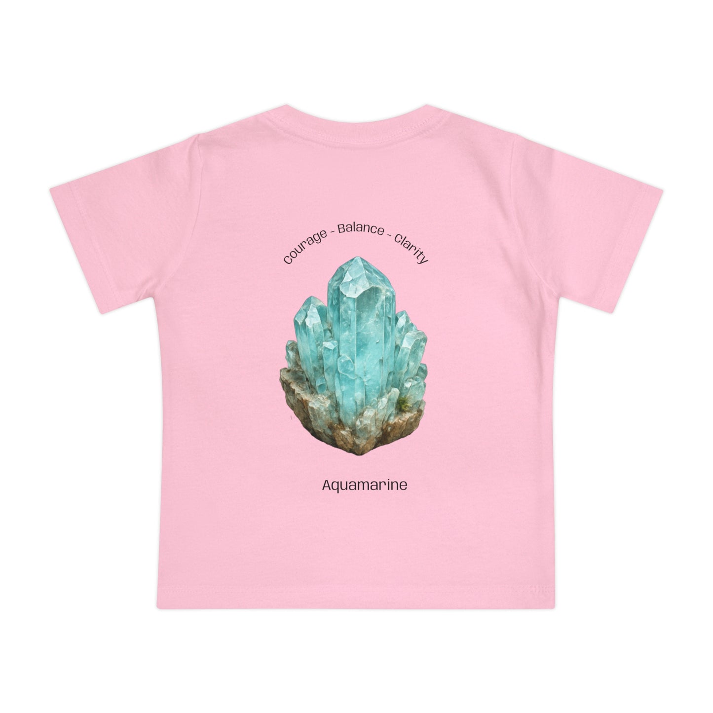 Baby March Birthstone Aquamarine Tee - Courage, Balance, Clarity