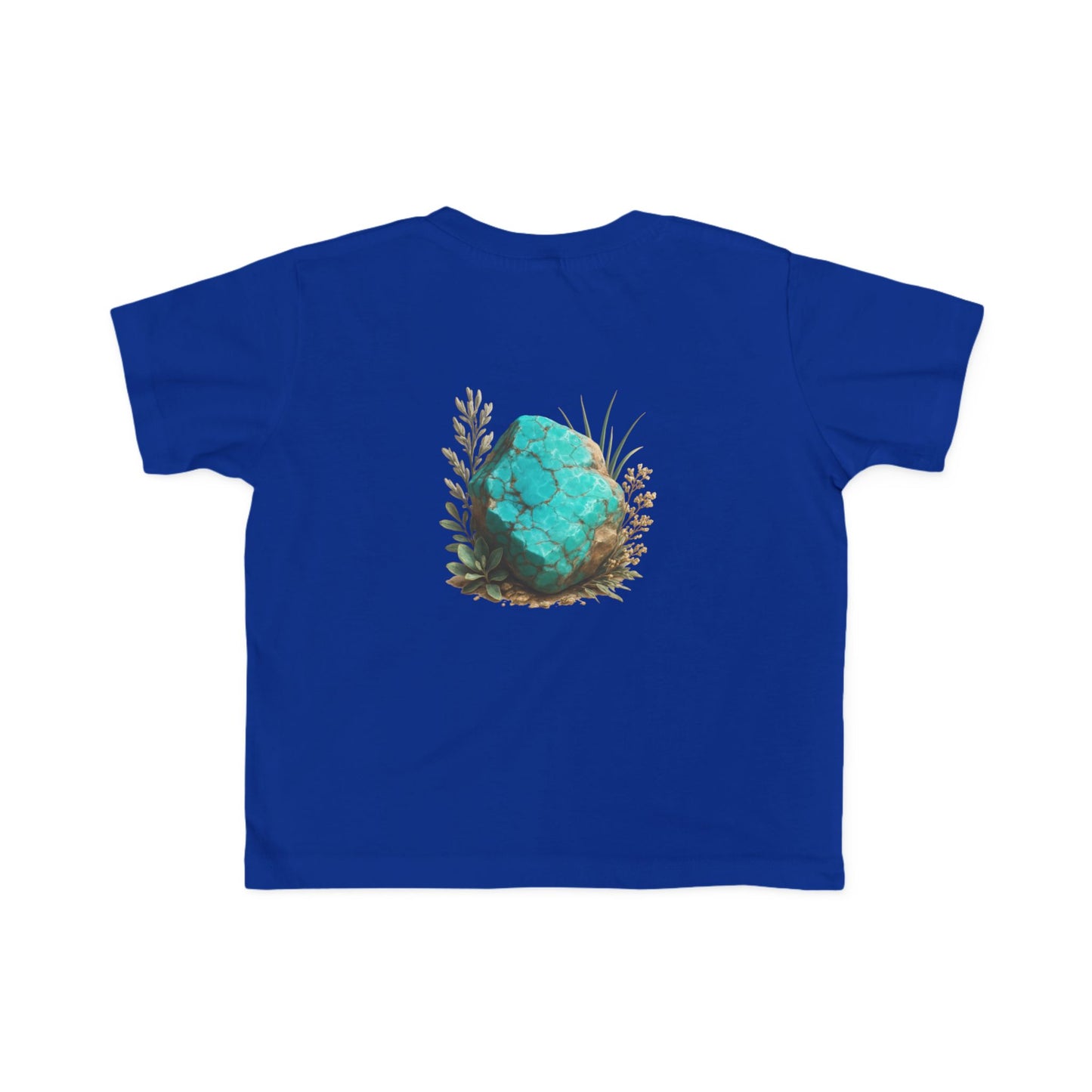 December Turquoise Toddler Tee - Peace, Protection, Luck