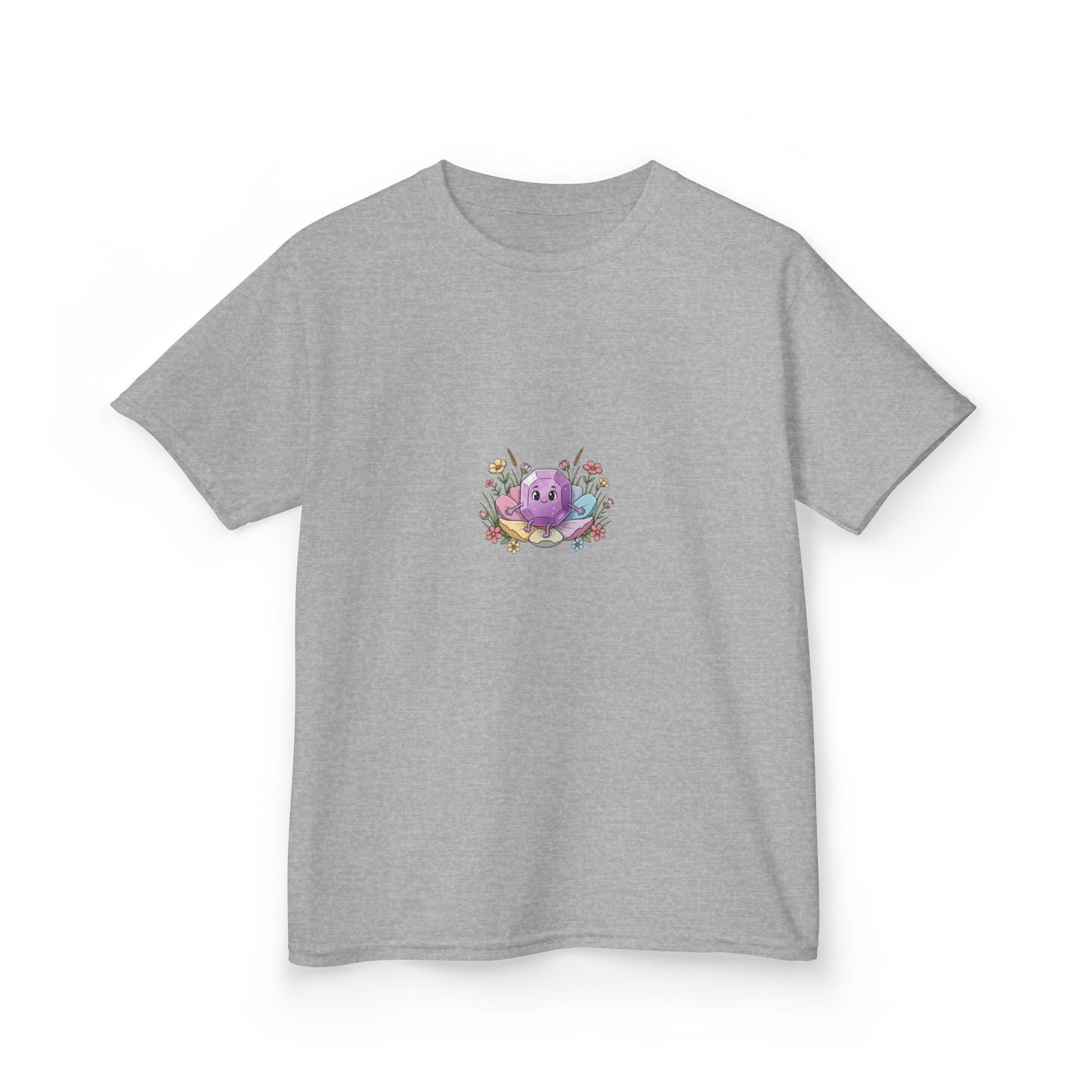 February Amethyst Kids Heavy Tee — Sincerity, Faith, Loyalty