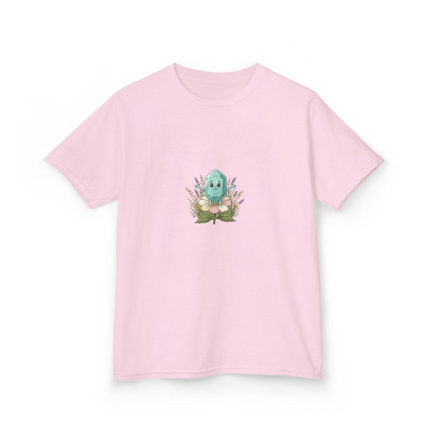 March Aquamarine Kids Heavy Tee — Courage, Balance, Clarity,