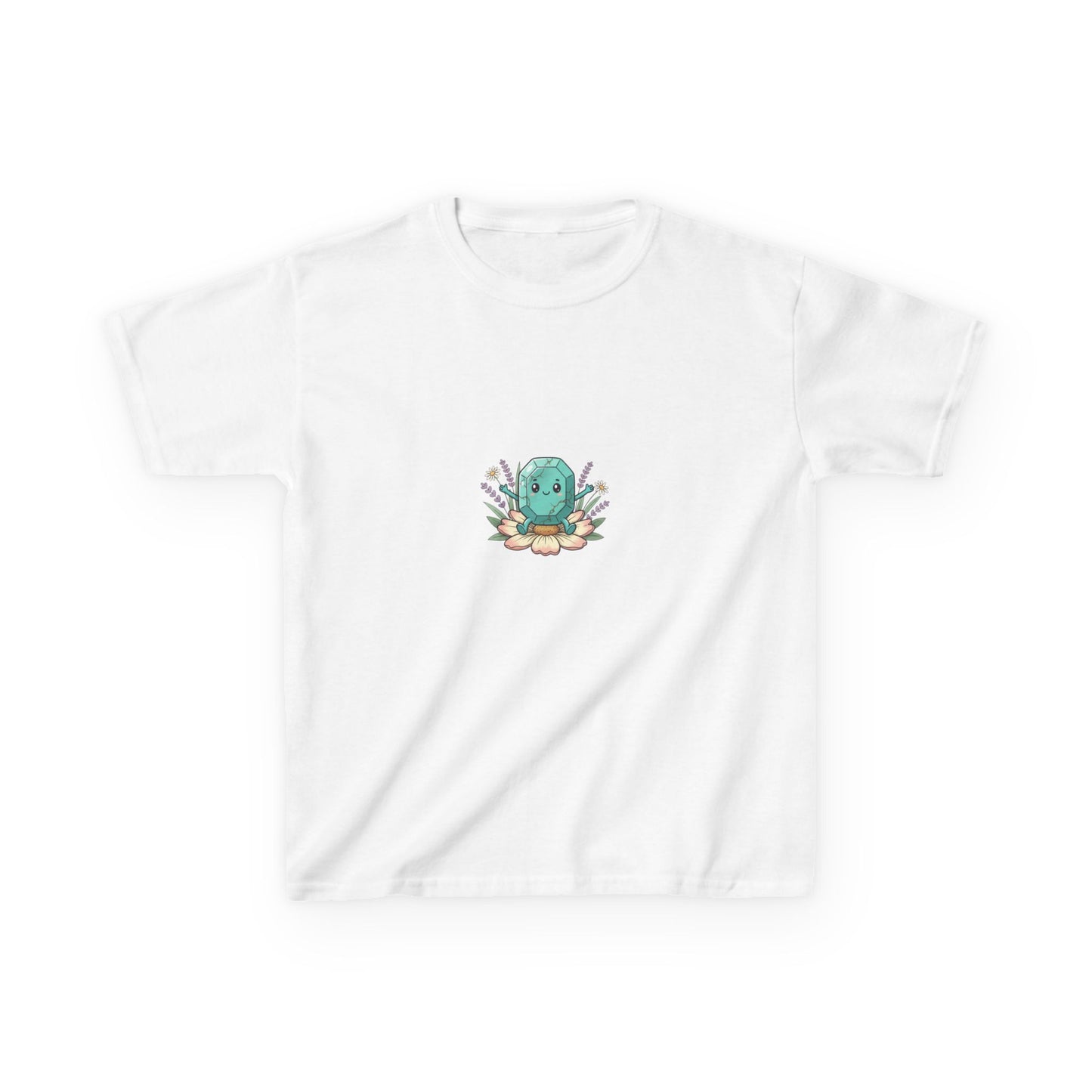 December Turquoise Kids Heavy Tee - Peace, Protection, Luck