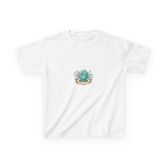 December Turquoise Kids Heavy Tee - Peace, Protection, Luck