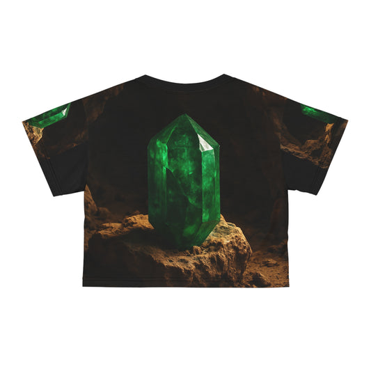 Crop Tee Emerald -  Balance, Harmony, Healing