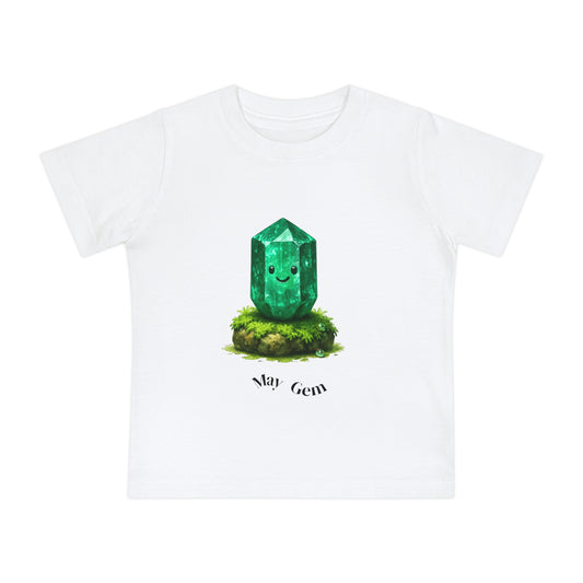 Baby May Birthstone Emerald Tee - Balance, Harmony, Healing