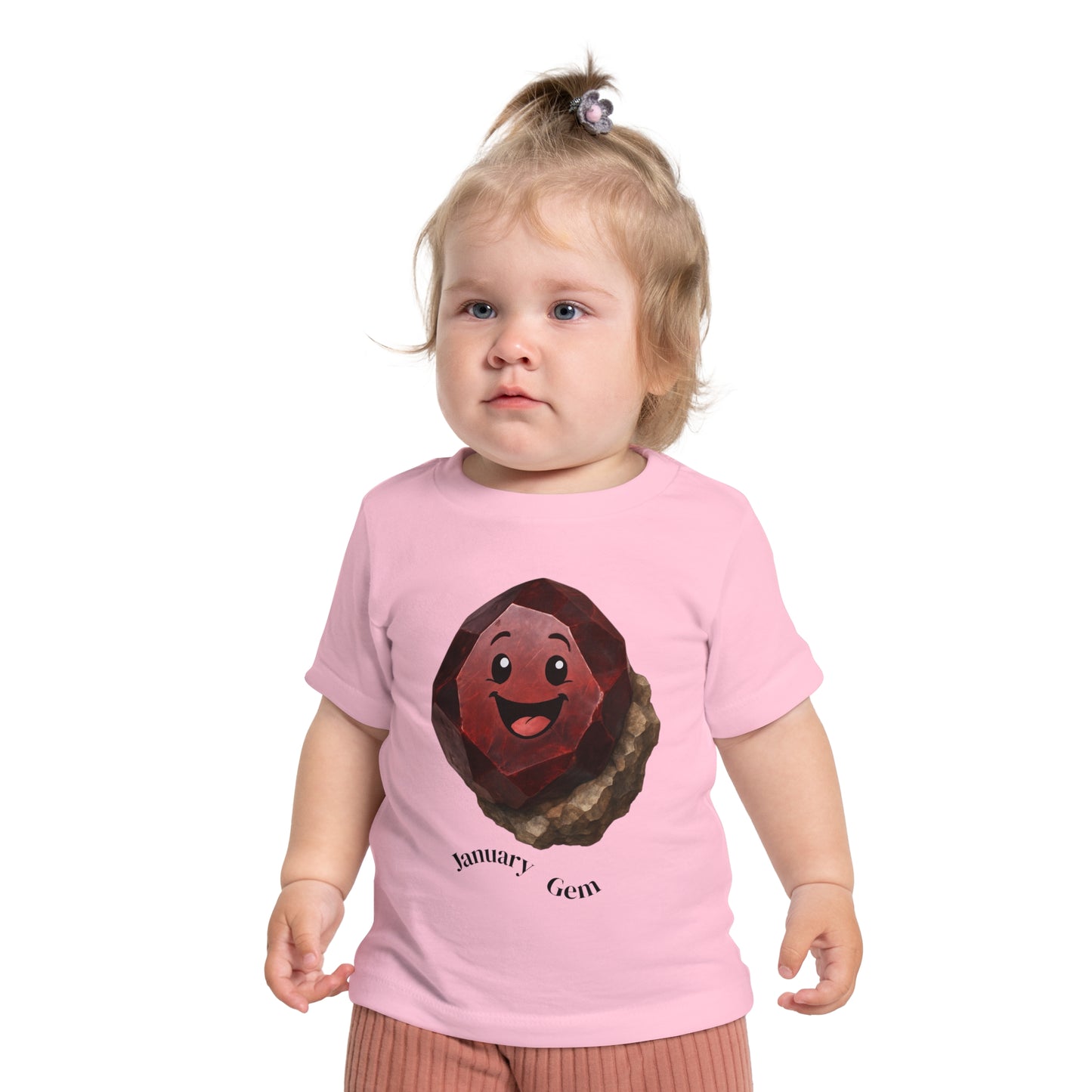 Baby January Birthstone Garnet Tee - Sincerity, Faith, Loyalty