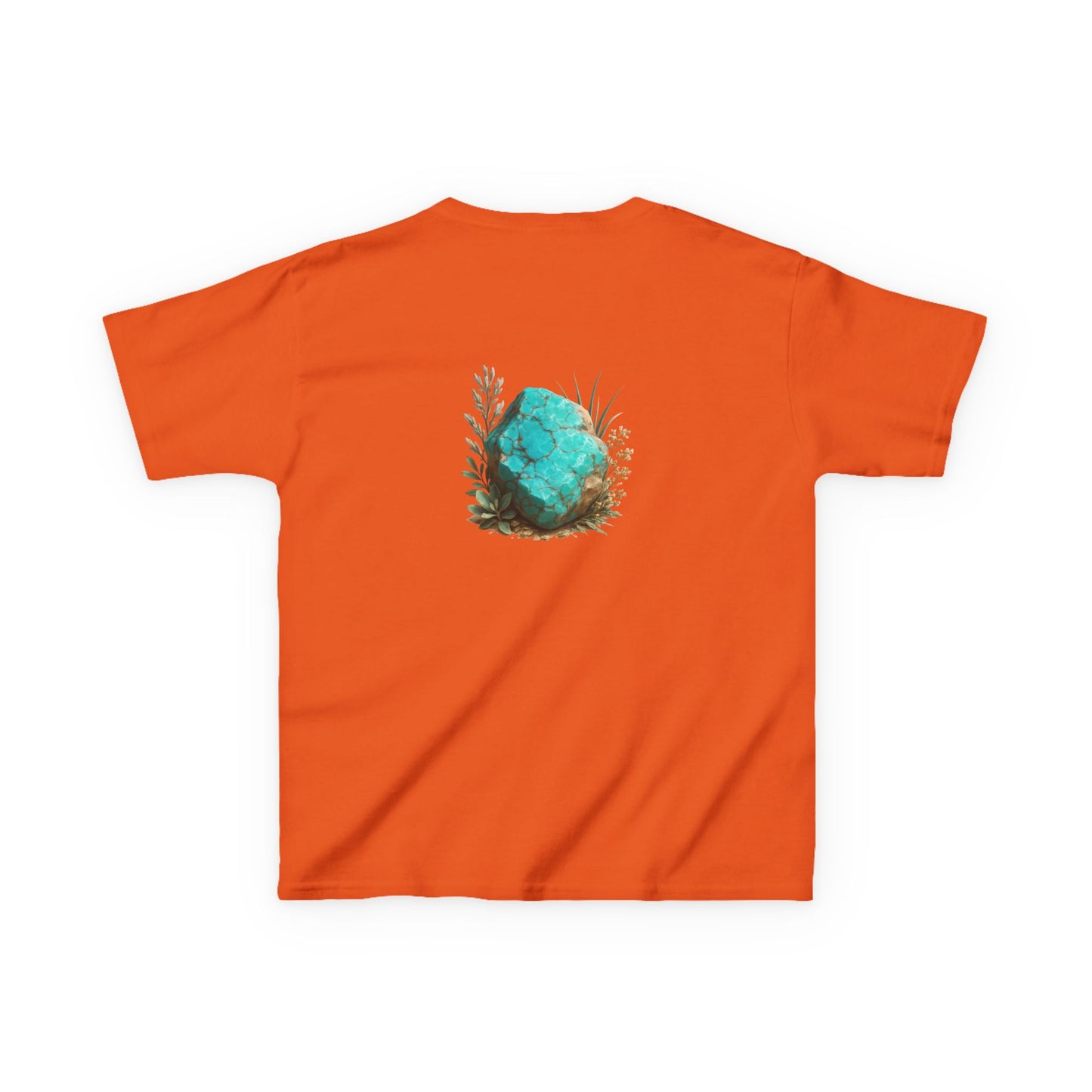 December Turquoise Kids Heavy Tee - Peace, Protection, Luck