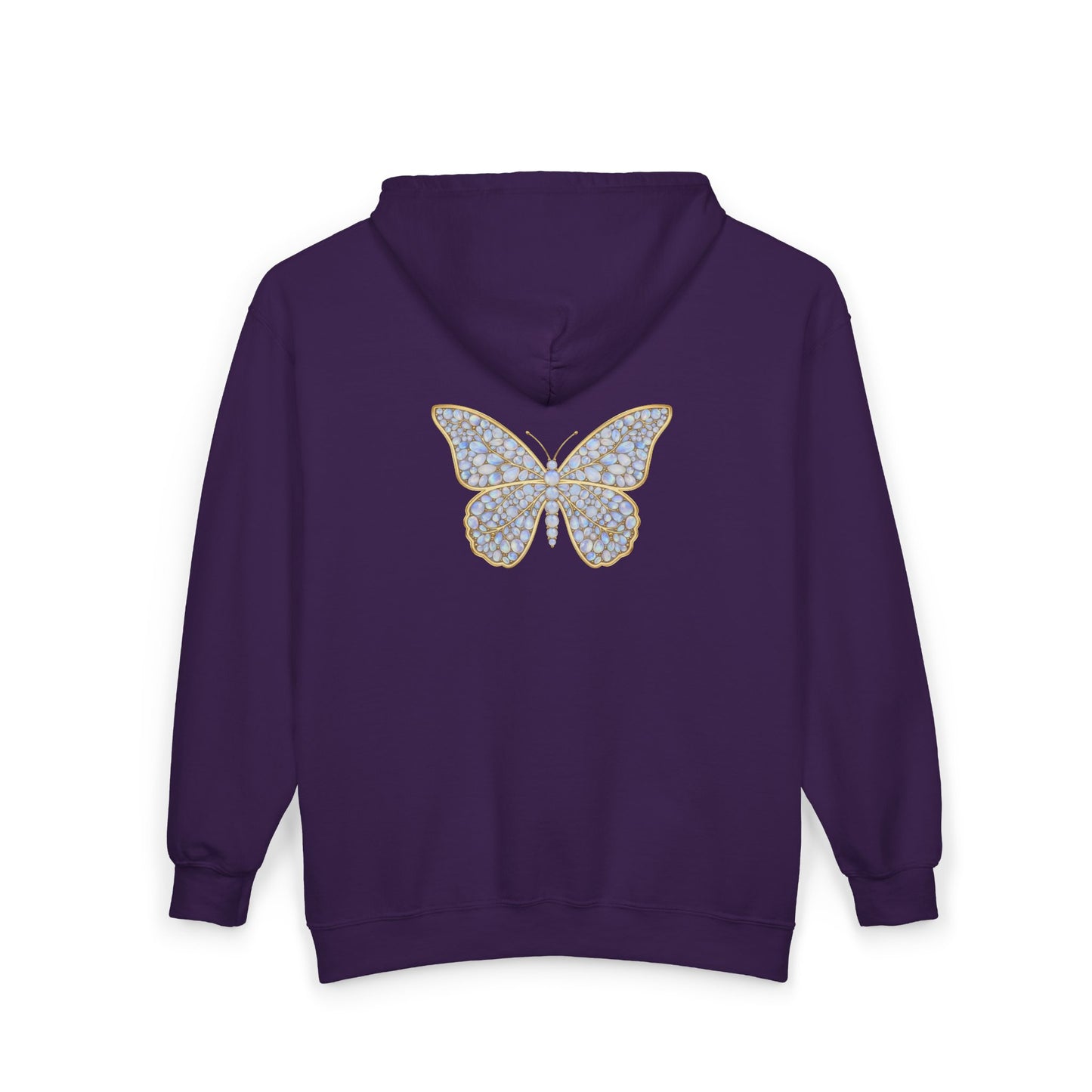 June Moonstone Zip Sweatshirt Butterfly - Balance, Hope, Abundance