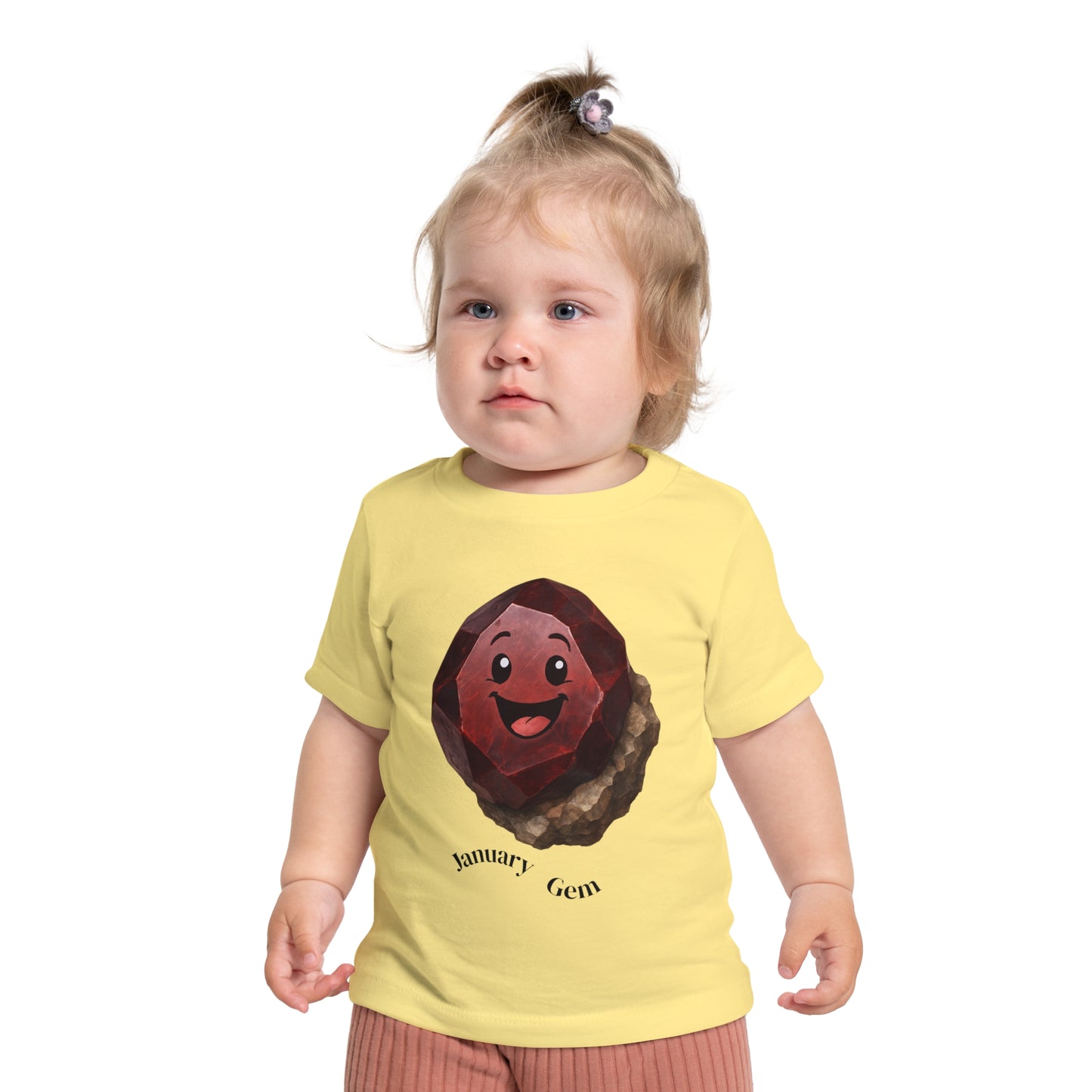 Baby January Birthstone Garnet Tee - Sincerity, Faith, Loyalty