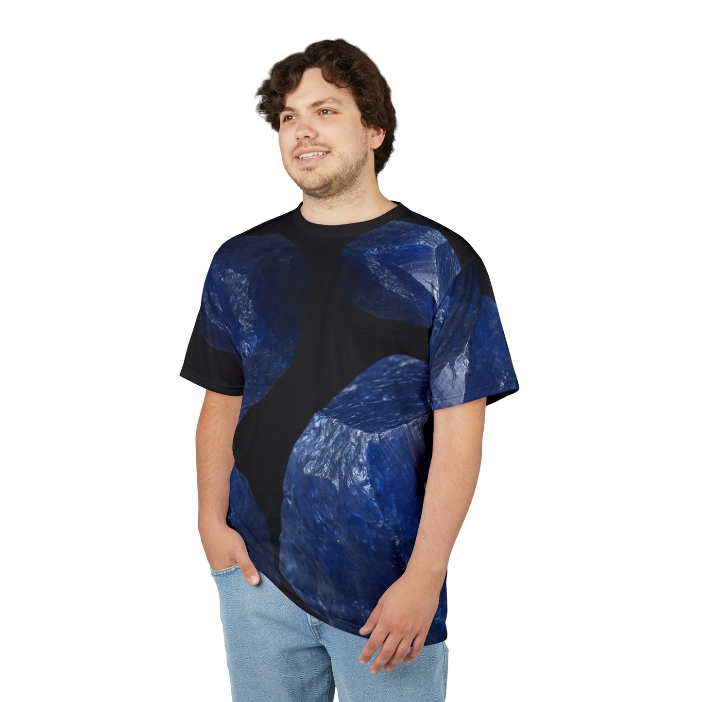 Tee Sapphire Graphic - Wisdom, Truth, Loyalty, Mental Calm, Integrity