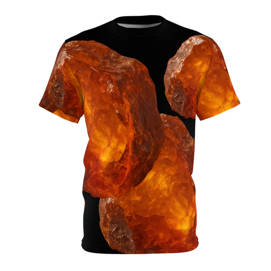 Tee Fossilized Resin Amber Graphic - Healing, Comfort, Warmth