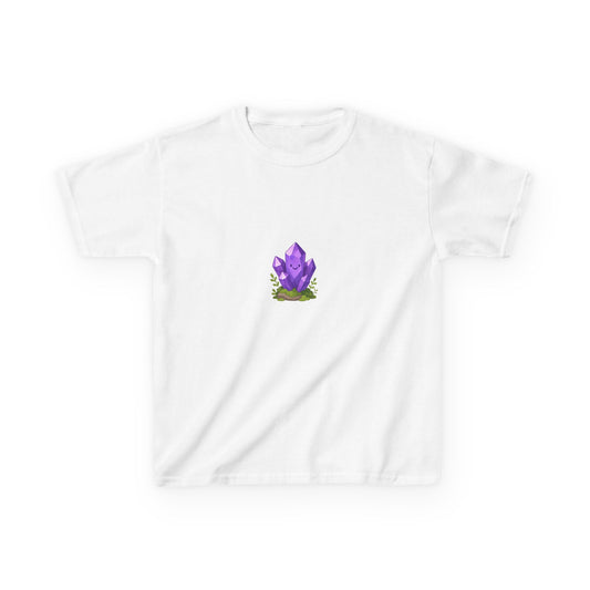 February Amethyst Kids Heavy Tee — Sincerity, Faith, Loyalty
