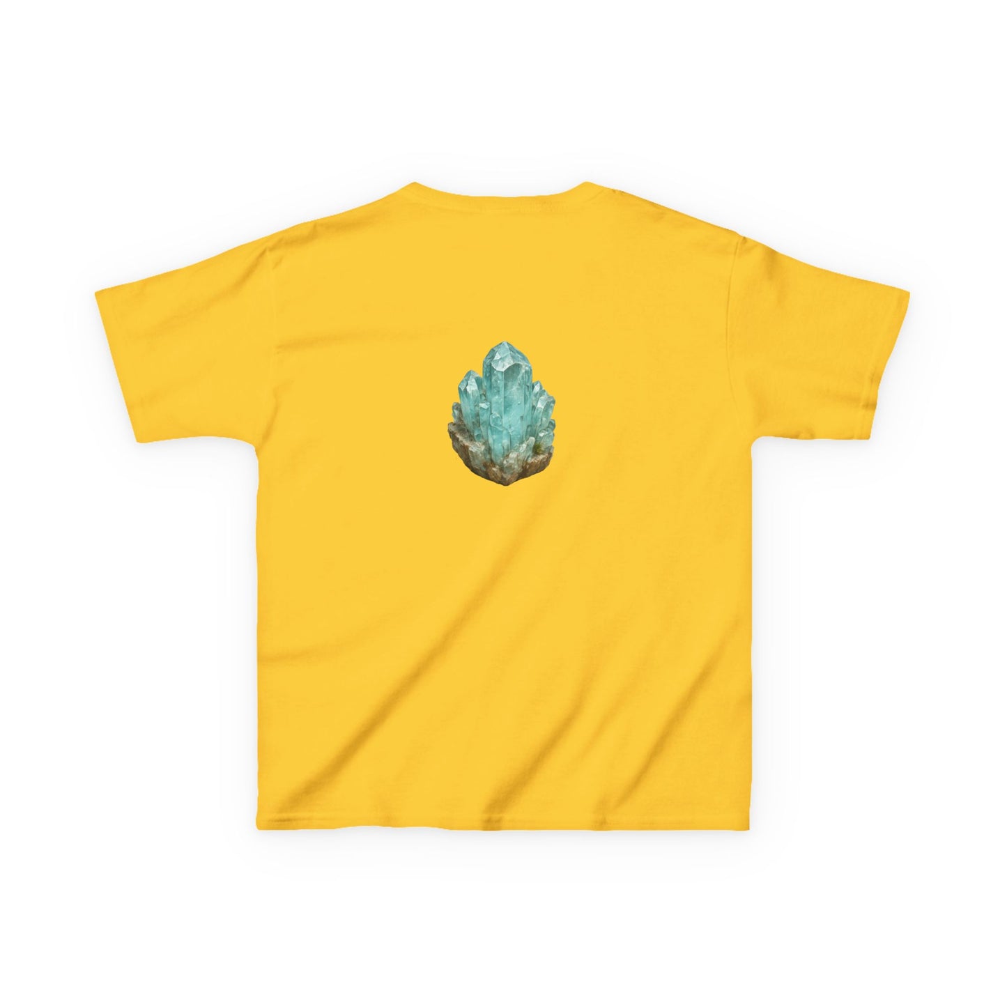 March Aquamarine Kids Heavy Tee — Courage, Balance, Clarity,