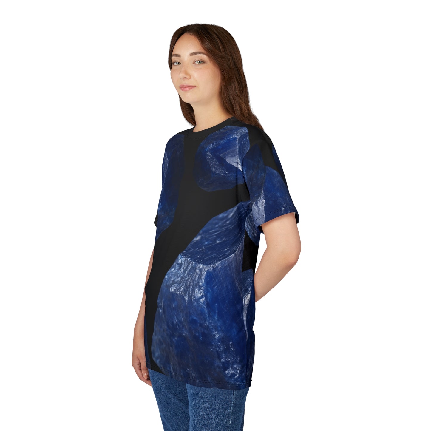 Tee Sapphire Graphic - Wisdom, Truth, Loyalty, Mental Calm, Integrity