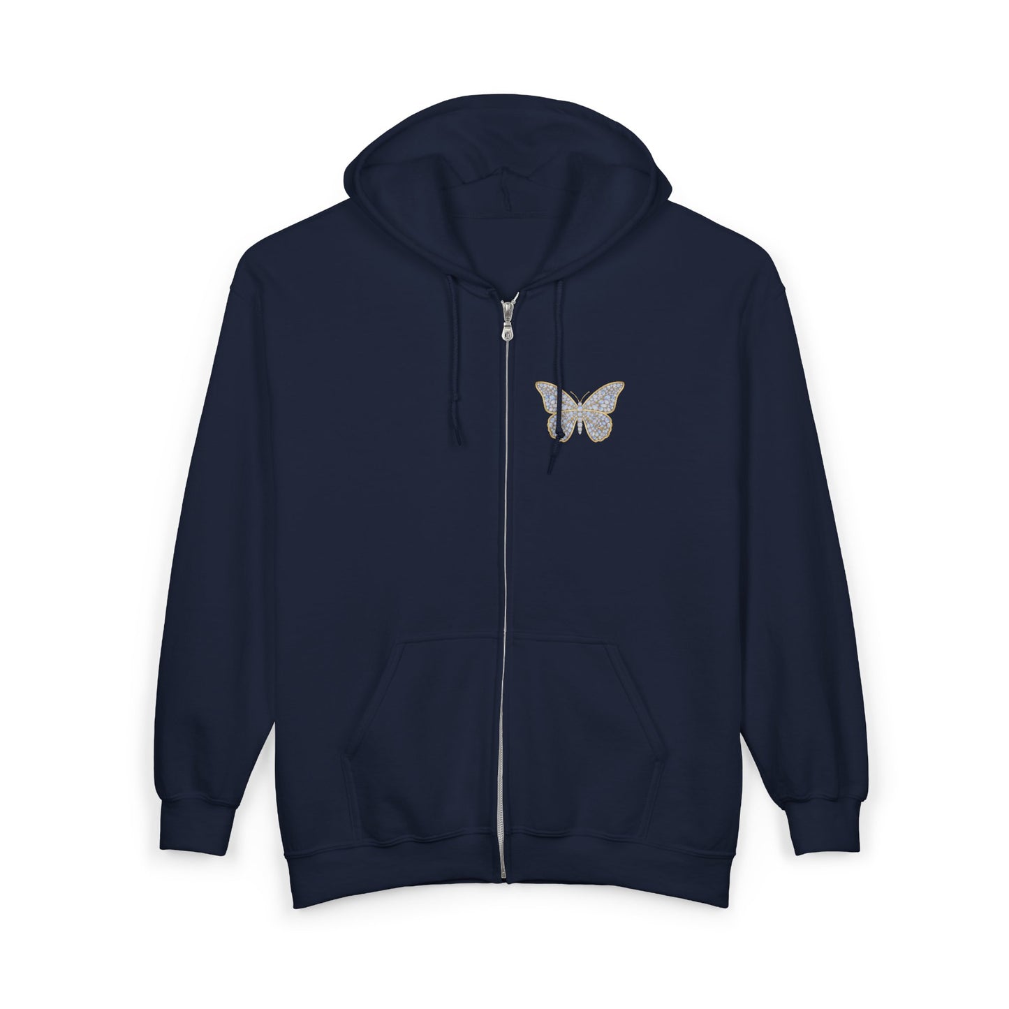 June Moonstone Zip Sweatshirt Butterfly - Balance, Hope, Abundance