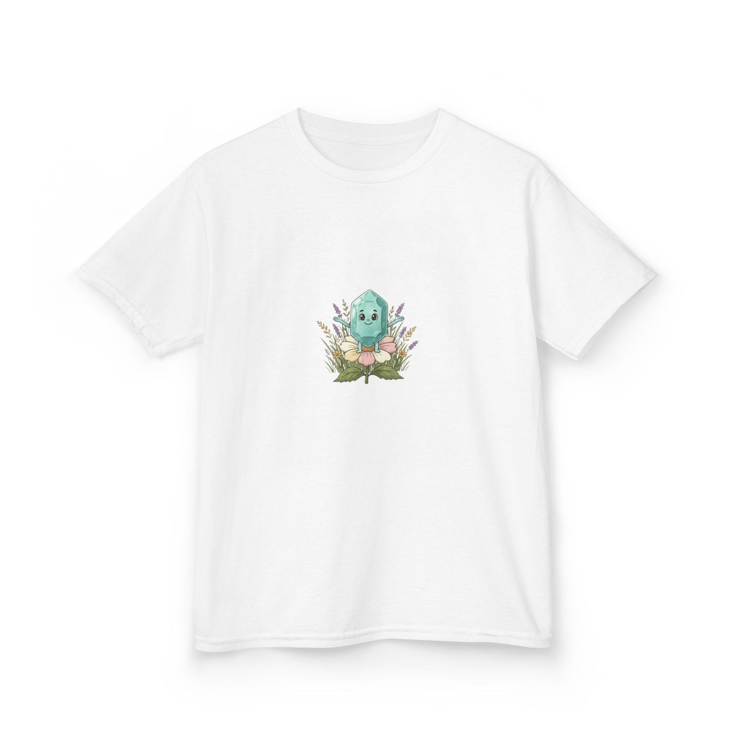 March Aquamarine Kids Heavy Tee — Courage, Balance, Clarity,