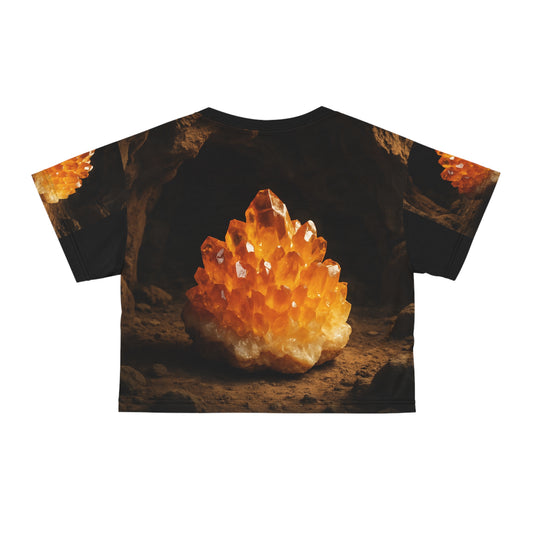 Crop Tee Citrine -  Serenity, Truth, Strength