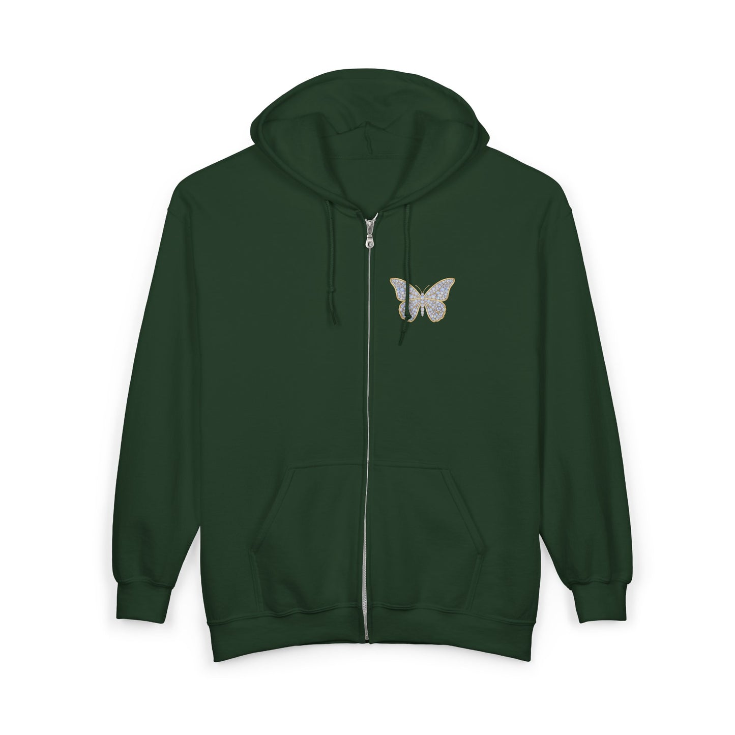 June Moonstone Zip Sweatshirt Butterfly - Balance, Hope, Abundance