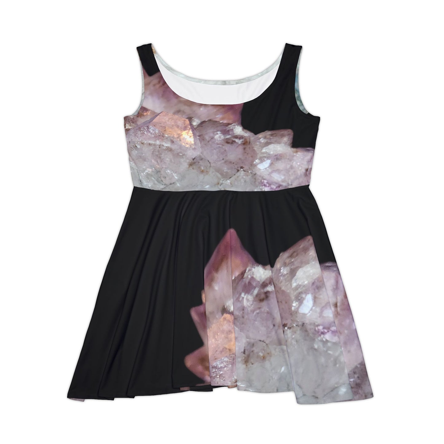 Amethyst Skater Dress Black II - Peace, Courage, Stability