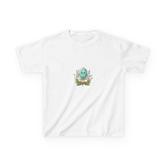 March Aquamarine Kids Heavy Tee — Courage, Balance, Clarity,