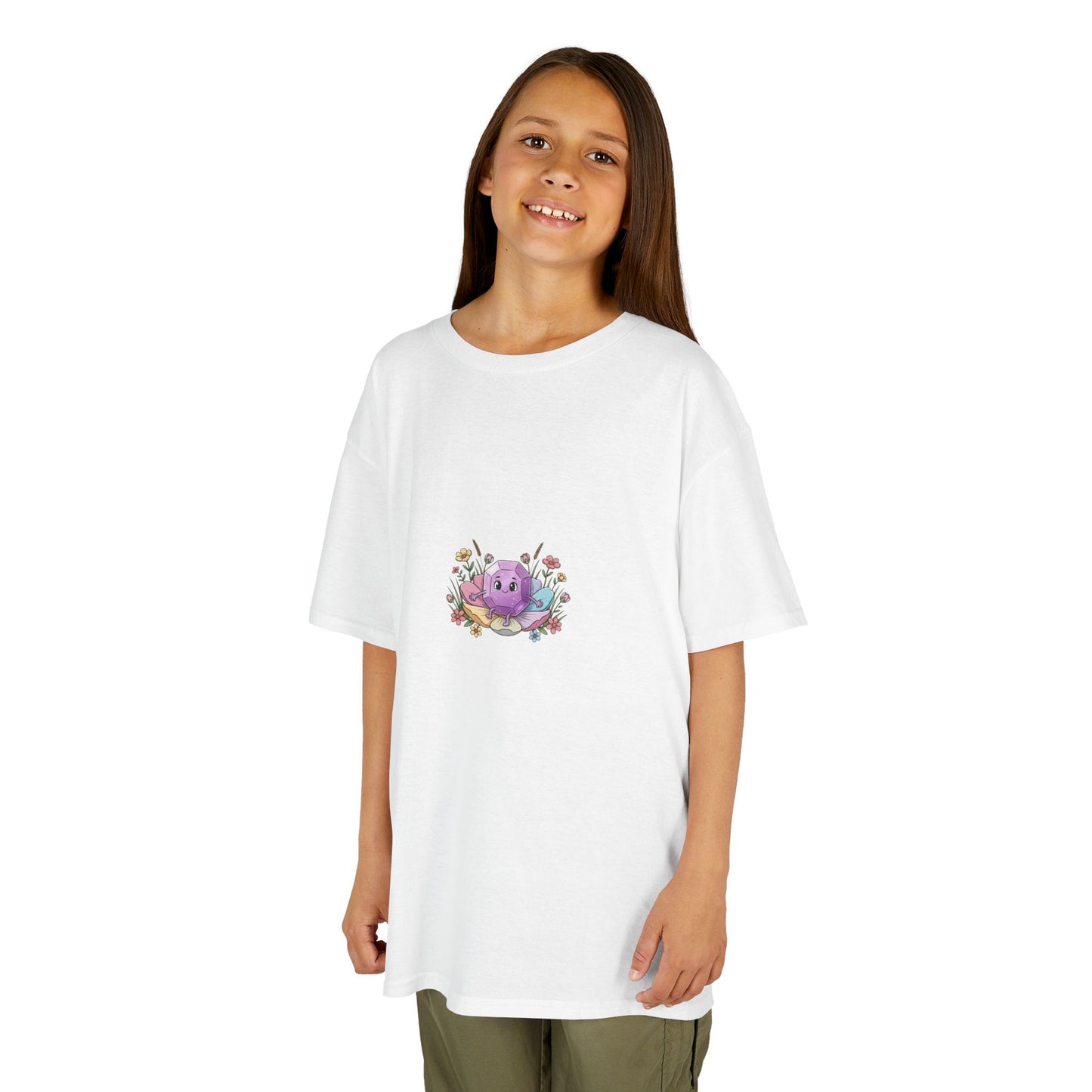 February Amethyst Kids Heavy Tee — Sincerity, Faith, Loyalty