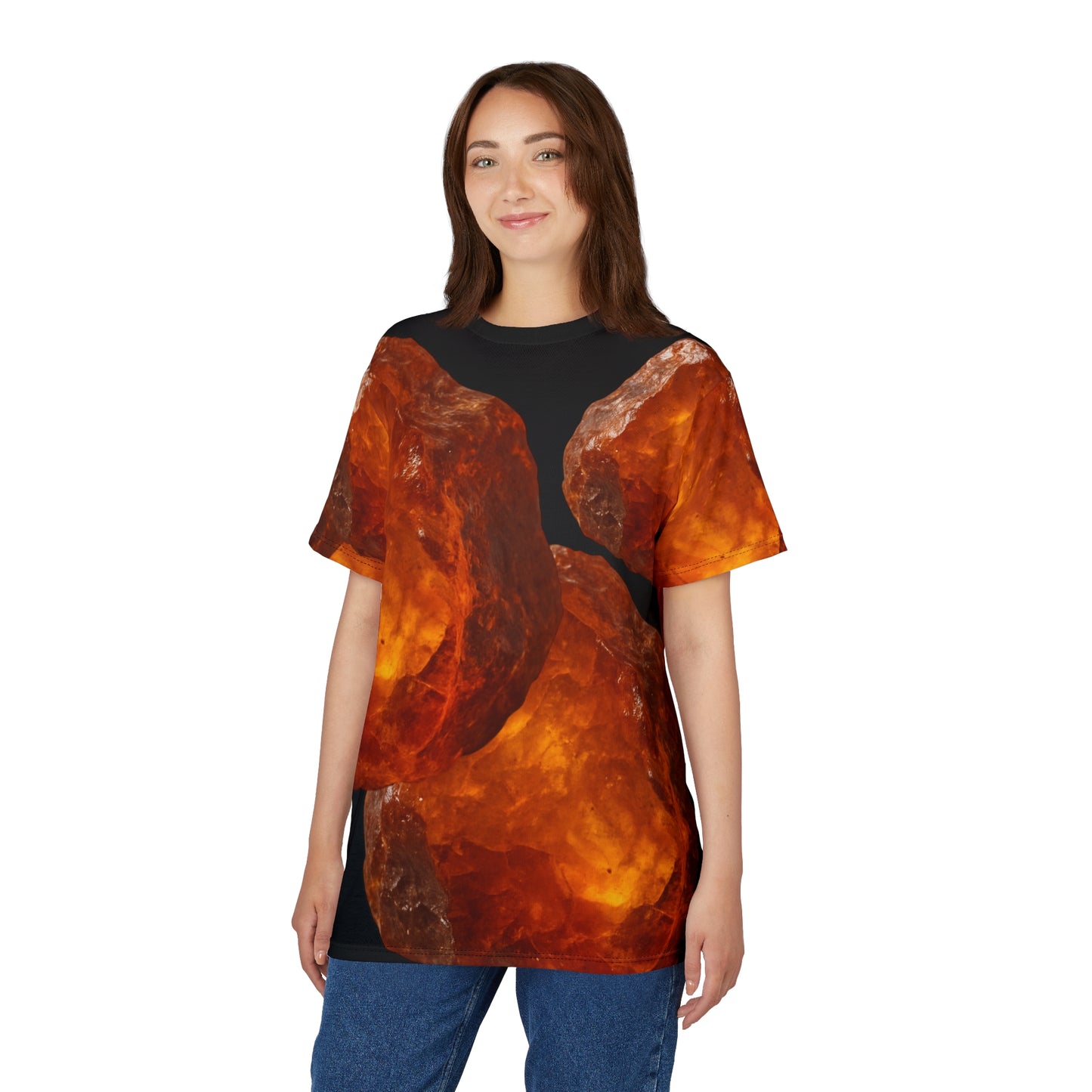 Tee Fossilized Resin Amber Graphic - Healing, Comfort, Warmth