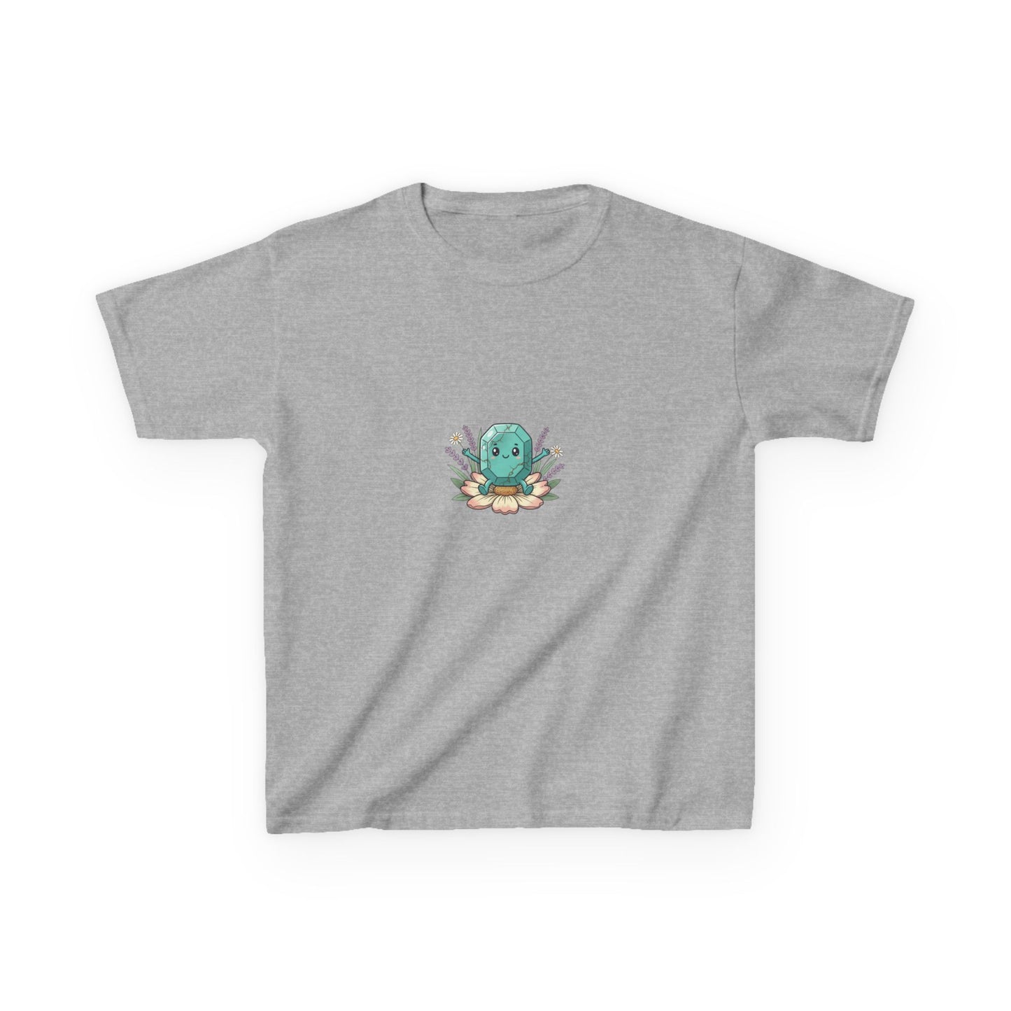 December Turquoise Kids Heavy Tee - Peace, Protection, Luck