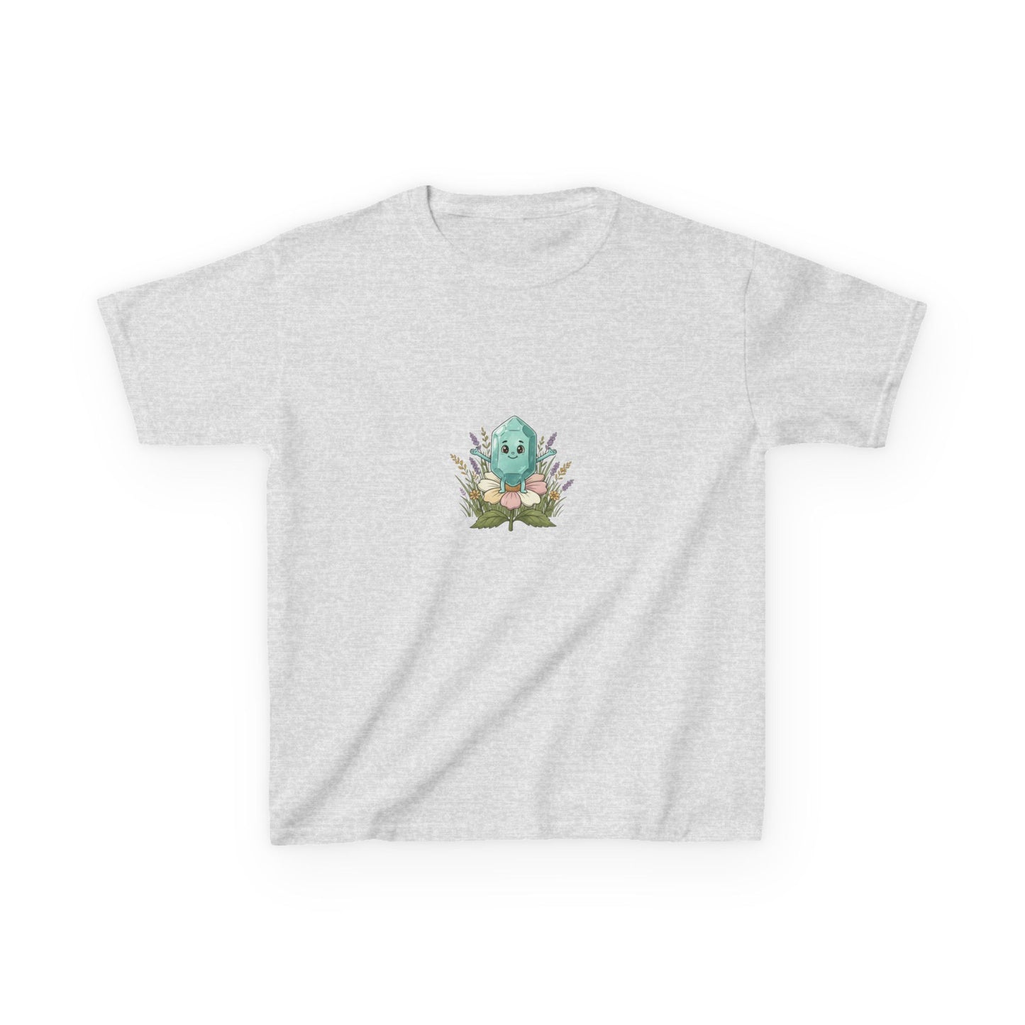 March Aquamarine Kids Heavy Tee — Courage, Balance, Clarity,