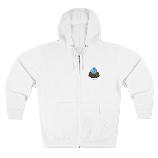 June Moonstone Zip Hoodie - Balance, Hope, Abundance