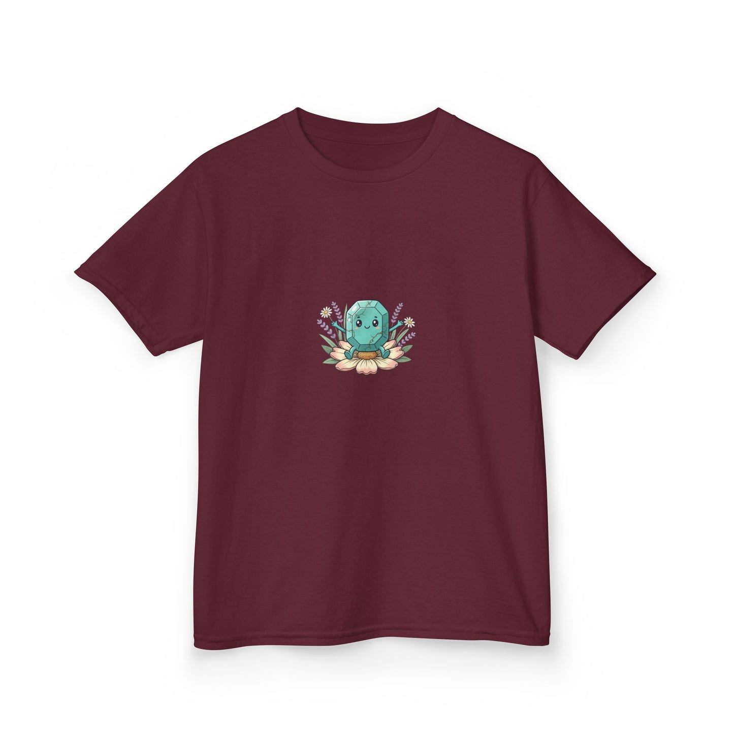 December Turquoise Kids Heavy Tee - Peace, Protection, Luck