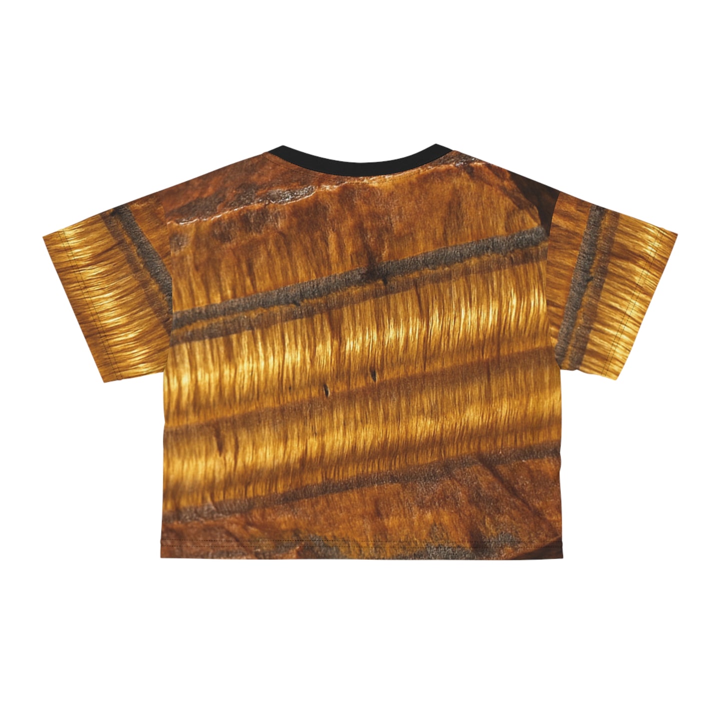 Crop Tee Tigers Eye Natural - Confidence, Courage, Protection
