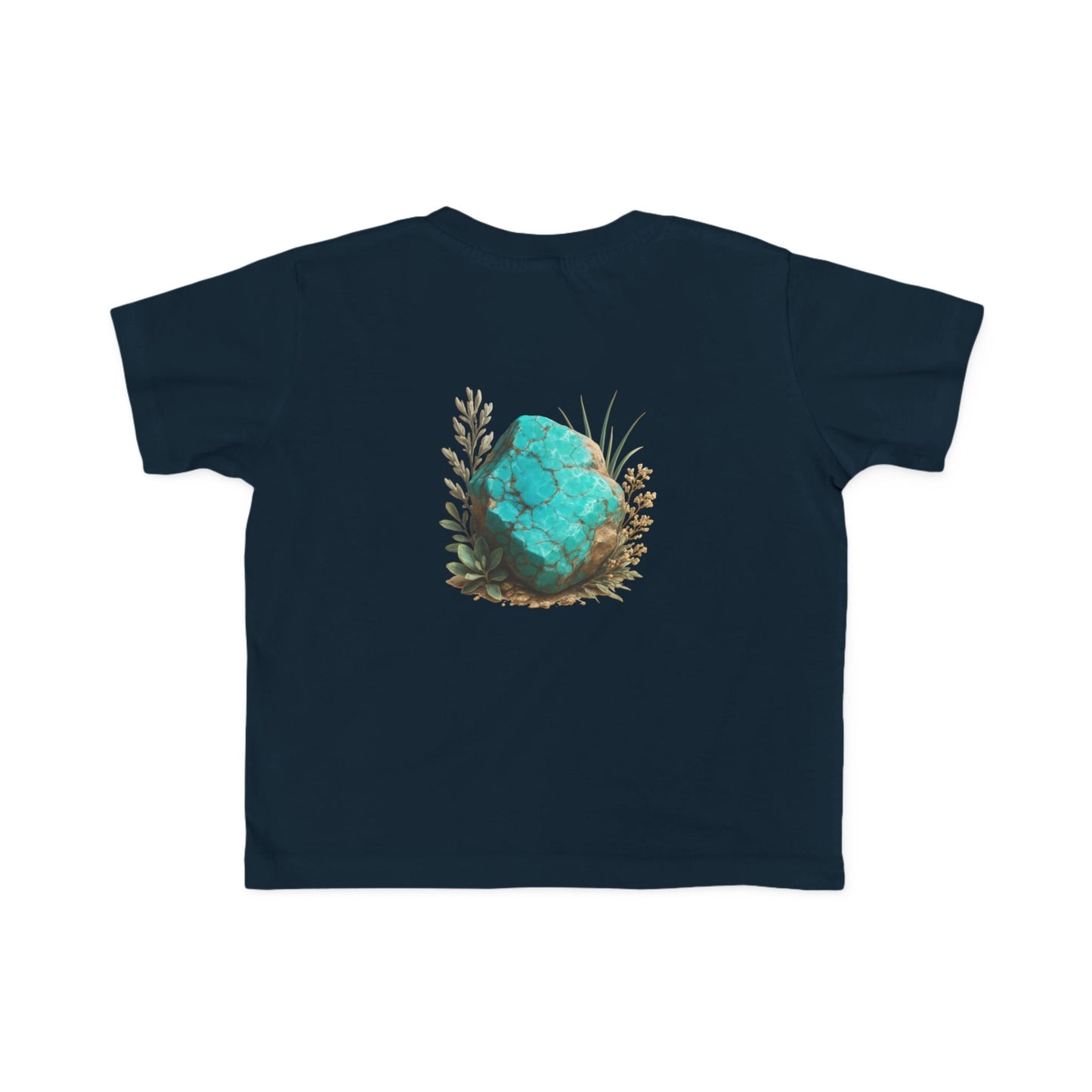 December Turquoise Toddler Tee - Peace, Protection, Luck