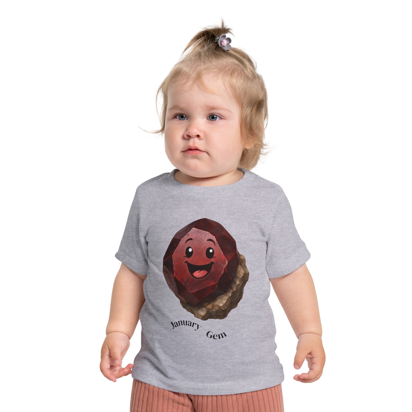 Baby January Birthstone Garnet Tee - Sincerity, Faith, Loyalty