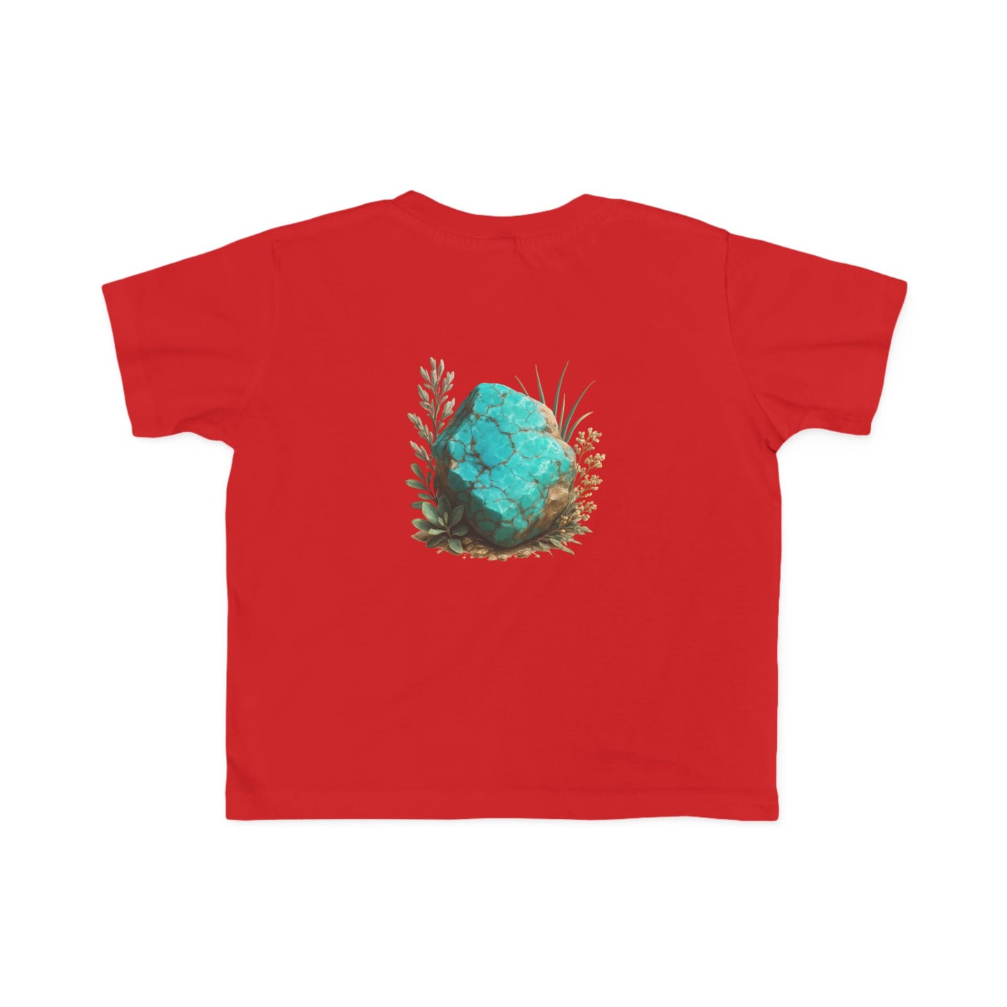 December Turquoise Toddler Tee - Peace, Protection, Luck