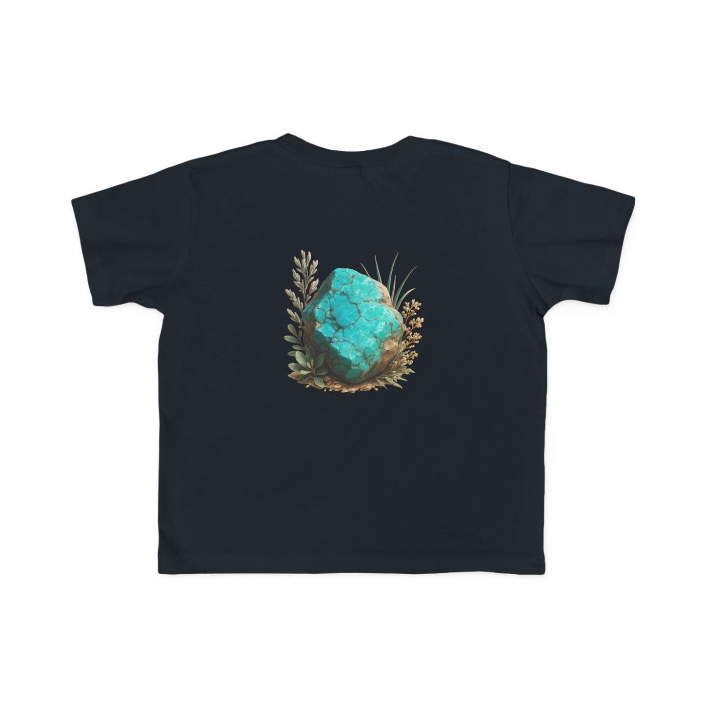 December Turquoise Toddler Tee - Peace, Protection, Luck